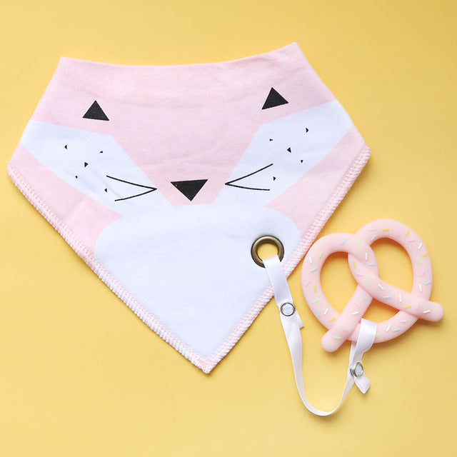 Baby Cotton Silicone Bib