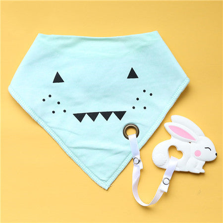 Baby Cotton Silicone Bib