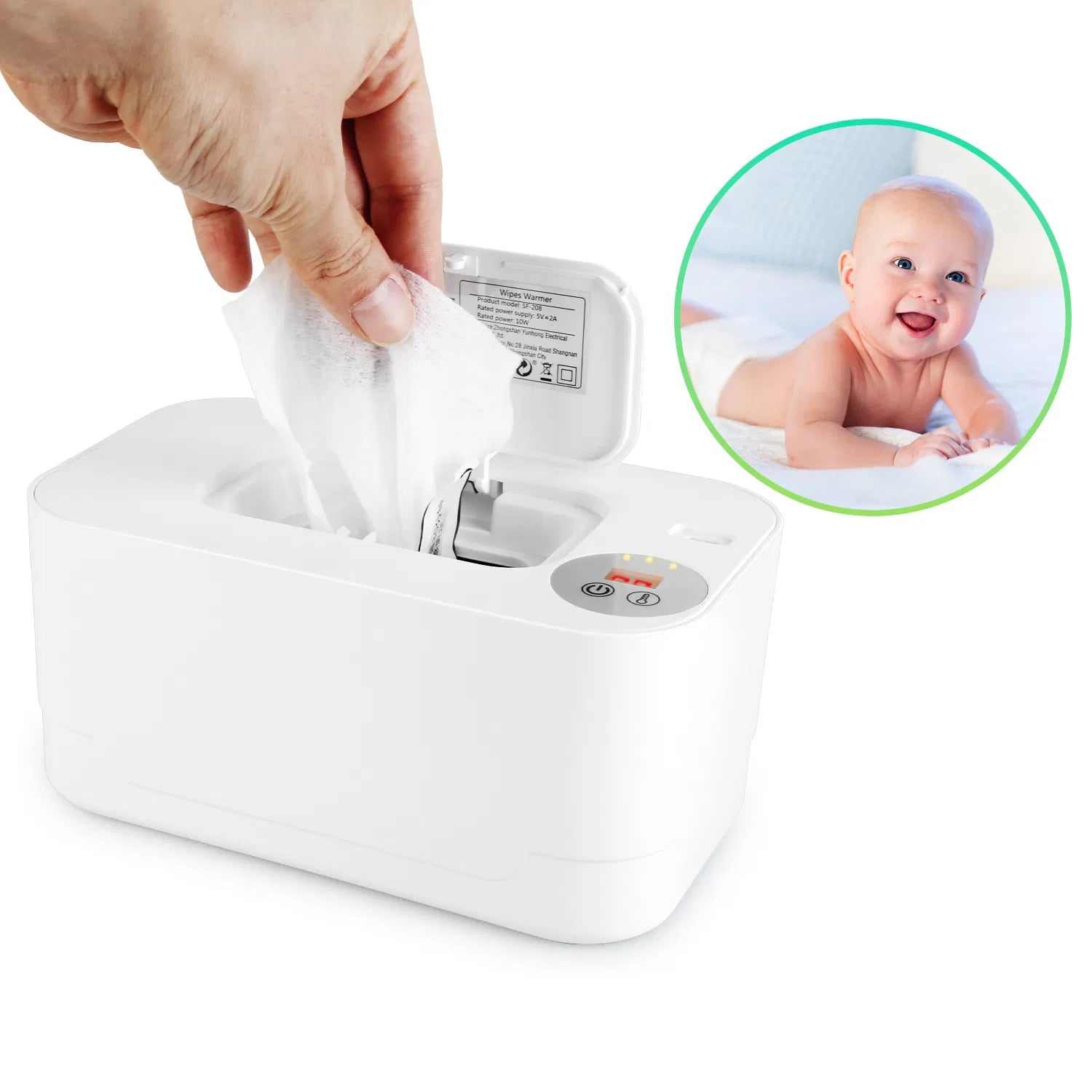 Baby Wipe Warmer + Night Light