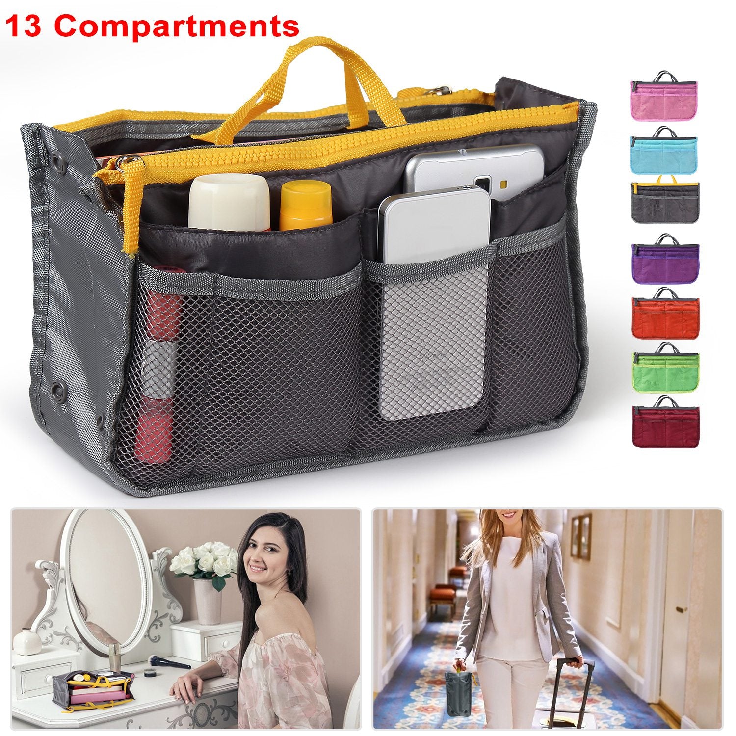 Portable Bag Insert Organizer
